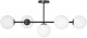 Lampa sufitowa Milano 5 kloszy mleczne kule