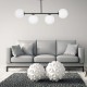 Lampa sufitowa Milano 4 klosze mleczne kule