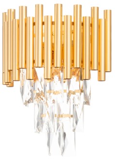 Kinkiet ścienny luksusowy kryształowy Luxury WSC016 Złoty