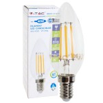 Żarówka świecznikowa świeczka LED 4W E14 barwa ciepła