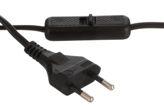 Lampa stojąca stelaż czarny do klosza E27 z włącznikiem ON/OFF