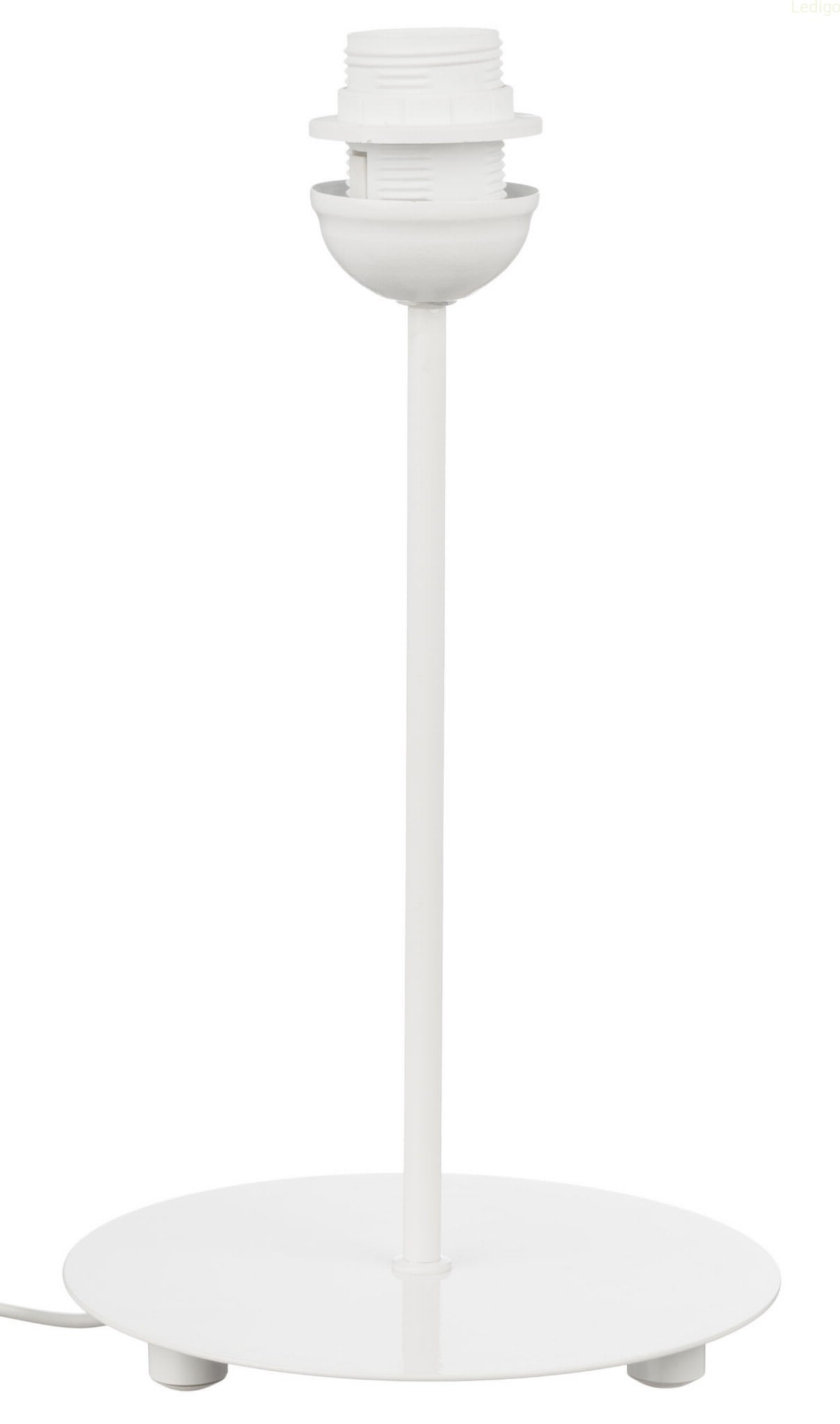 Lampa stojąca stelaż biały do klosza E27 z włącznikiem ON/OFF