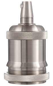 Oprawka dekoracyjna Vintage E27 metalowa satyna