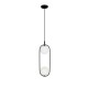 Lampa wisząca ring podwójna kulka sufitowa czarna Cordel