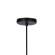 Lampa wisząca ring podwójna kulka sufitowa czarna Cordel