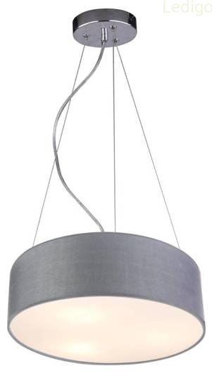 Lampa wisząca okrągła szara 40cm regulowana 3x40W Kioto