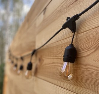 Pakiet 15szt żarówka LED E27 S14 0,5W amber girlandowa