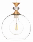 Lampa wisząca duża szklana kula oprawa kryształ Glamour