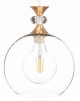Lampa wisząca duża szklana kula oprawa kryształ Glamour