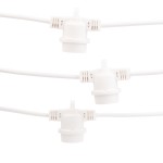 Girlanda świetlna ogrodowa 20m 40 opraw biała