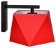 Kinkiet z abażurem materiał Diament RED