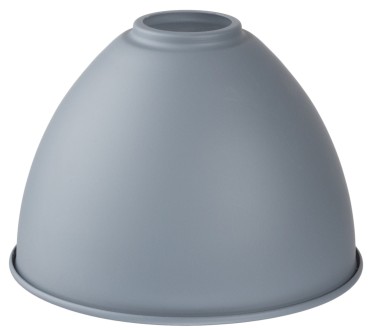 Klosz metalowy szary okrągły stożek loft E27