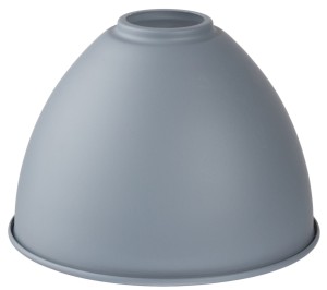 Klosz metalowy  szary okrągły stożek loft E27