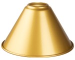 Klosz metalowy mały złoty stożek loft E27