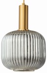 Lampa wisząca szklana MODERNA LUX lustrzana grafitowa