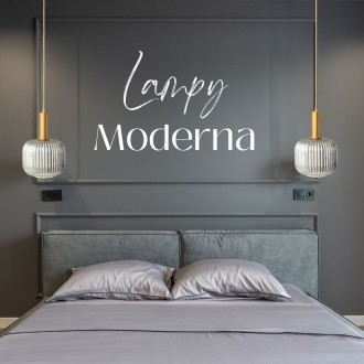 Lampa wisząca szklana MODERNA lustrzana grafitowa