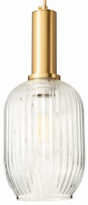 Lampa wisząca MODERNA LUX Slim złota przezroczysta