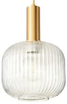 Lampa wisząca szklana MODERNA LUX złota przezroczysta