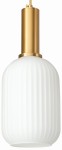 Lampa wisząca MODERNA LUX Slim złota mleczna