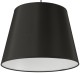 Lampa wisząca z abażurem Czarny duży stożek