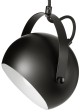 Lampa wisząca czarna okrągła metalowa loft BALL