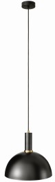 Lampa wisząca Loft metalowa Kopuła czarna