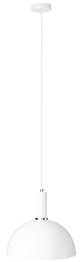 Lampa wisząca Loft metalowa Kopuła biała