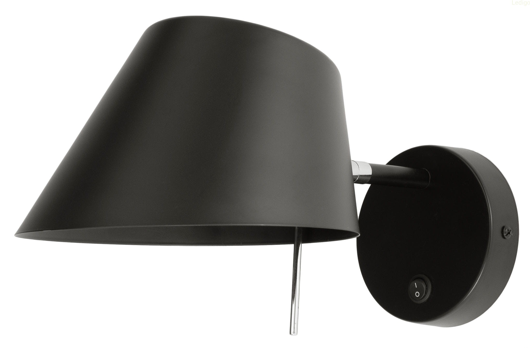 Kinkiet ścienny regulowany czarny Fenix włącznik on/off