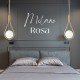 Lampa do sypialni Milano rosa gold