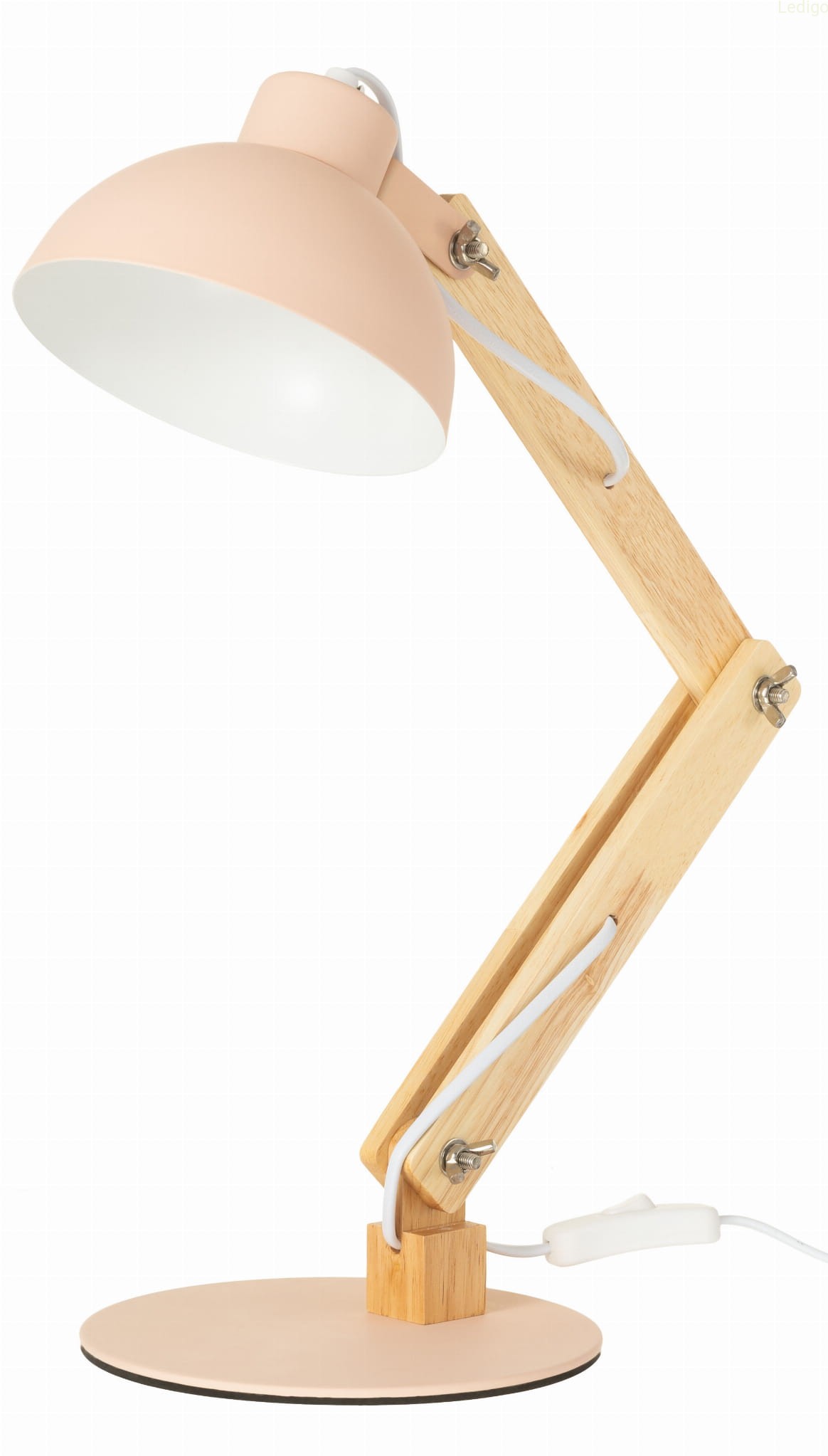 Lampka biurkowa dziecięca JUNIOR pudrowy róż