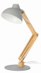 Lampka biurkowa drewniana JUNIOR szara