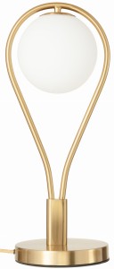 Lampka nocna stołowa elegancka złota Milano Rosa 