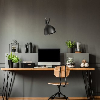 Lampa wisząca Loft metalowa Hold czarna