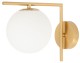 Kinkiet złoty Milano Sun mleczna kula