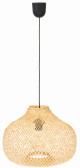 Lampa wisząca czarna BOHO bambusowa 40cm TH04