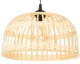 Lampa wisząca czarna BOHO bambusowa 38cm TH10