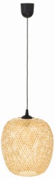 Lampa wisząca czarna BOHO bambusowa 30cm TH11