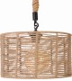 Lampa wisząca jutowa WALEC boho