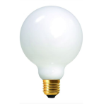 Żarówka Szklana E27 G125  9,8W MILKY CIEPŁA