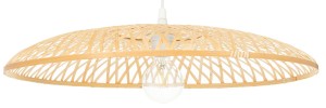 Lampa wisząca boho płaska bambusowa ZEN SINGLE 60cm TH07