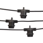 Girlanda świetlna ogrodowa 20m 40 opraw czarna PREMIUM