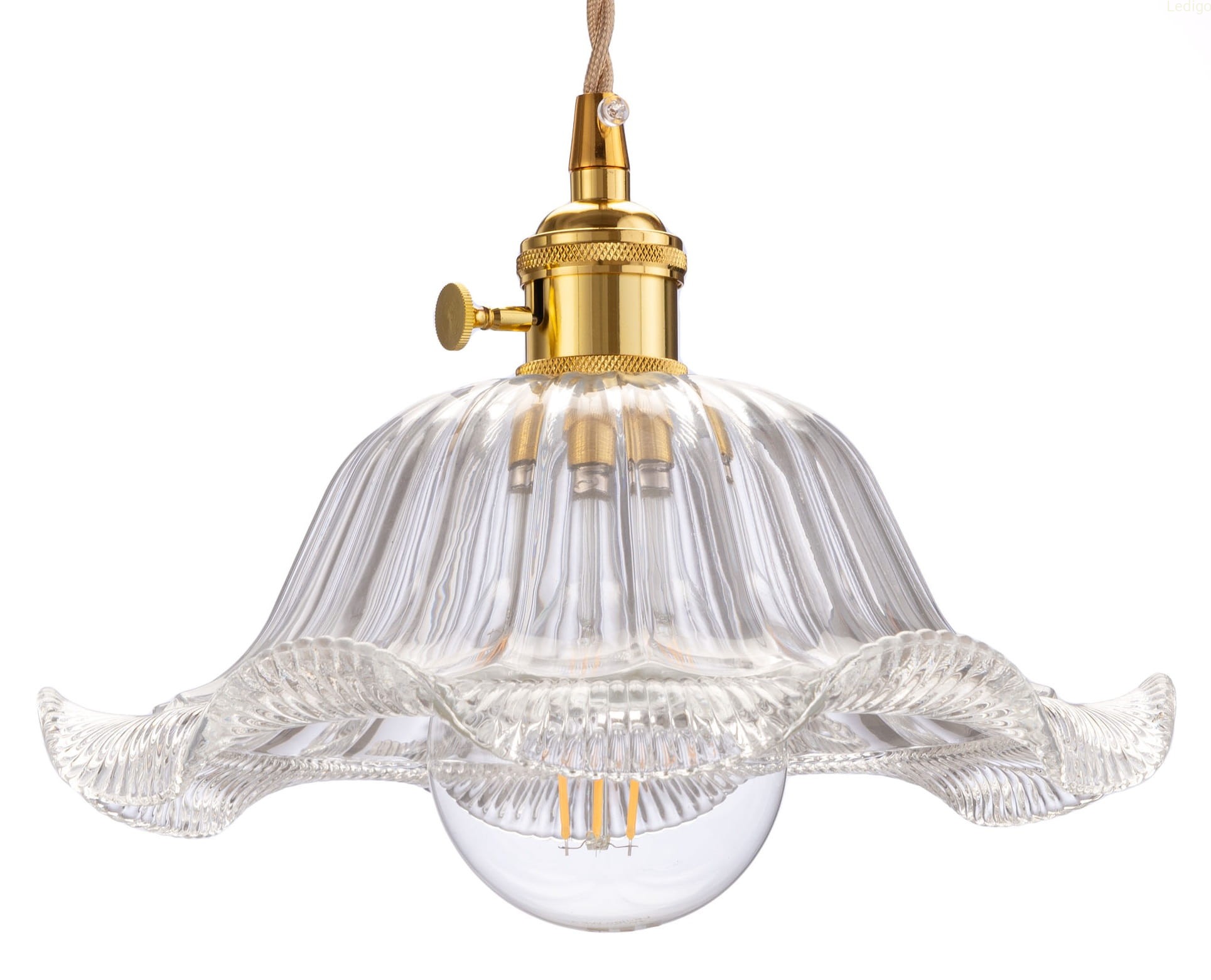 Szklana lampa wisząca kwiat ledigo.jpg