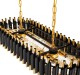 Lampa kryształowa luksusowa żyrandol Luxury WSC025 czarna
