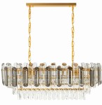 Lampa kryształowa luksusowa żyrandol Luxury Gold Grey WSC023