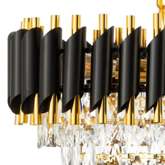 Lampa kryształowa luksusowa żyrandol Luxury Black WSC024