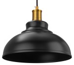 Lampa wisząca RUSTIC metalowy czarny klosz