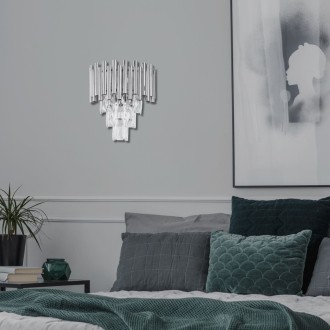 Kinkiet ścienny luksusowy kryształowy Luxury WSC016 Chrome