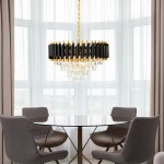 Lampa kryształowa luksusowa żyrandol Luxury Black WSC024