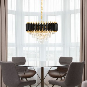 Lampa kryształowa luksusowa żyrandol Luxury Black WSC024