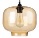 Lampa sufitowa wisząca szklana bursztynowa Cairo 2
